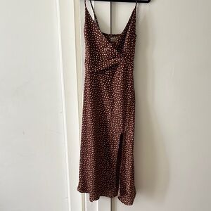 Urban Outfitters Brown Polka Dot Dress